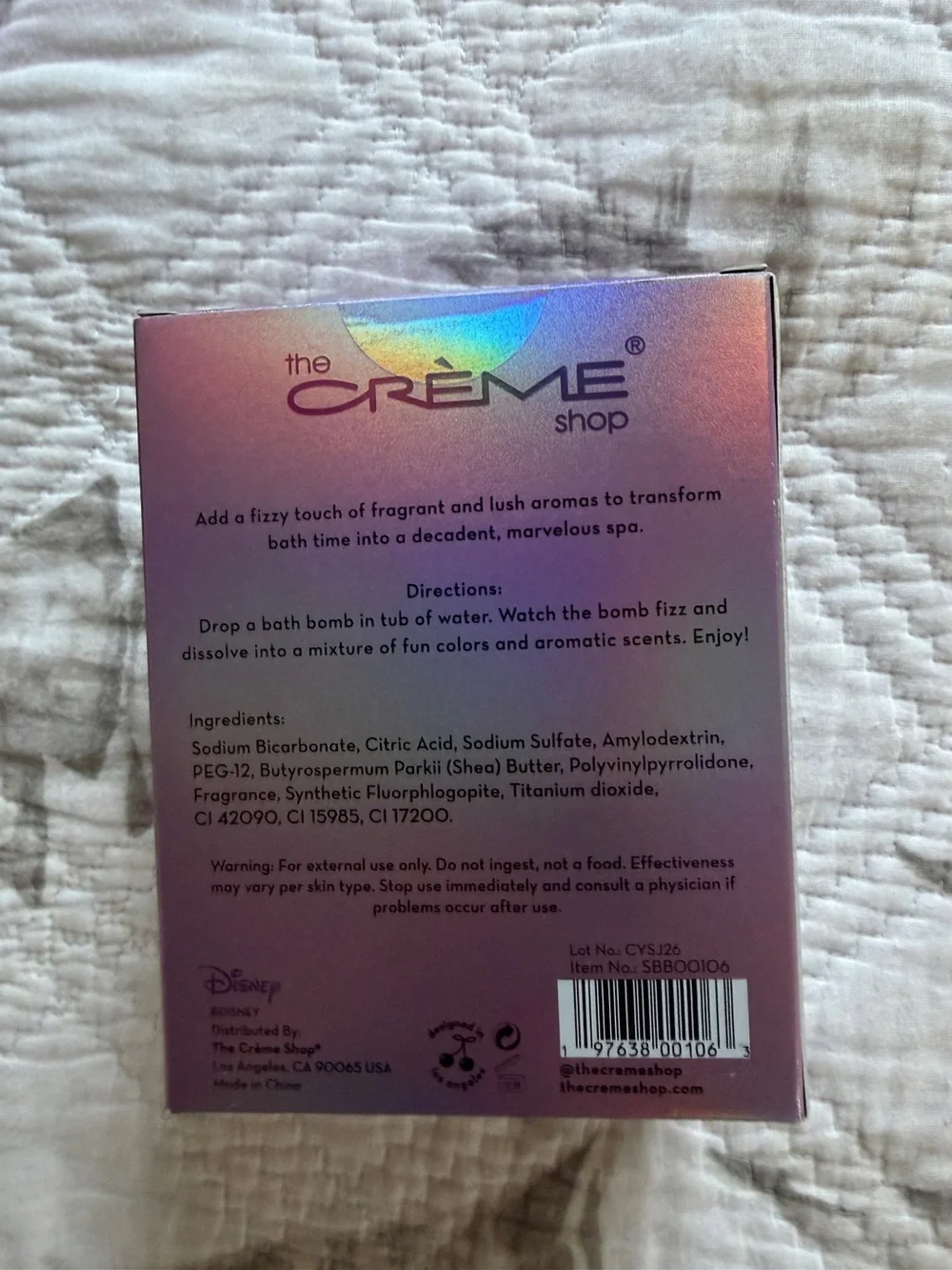 The Crème Shop Pink Stitch Fizzy Bath Bomb - Special Edition